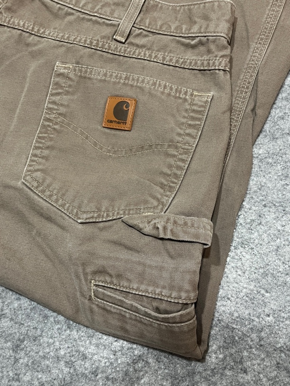 Carhartt Light-Duty Men's Light Brown Utility Work Pants - Picture 8 of 9